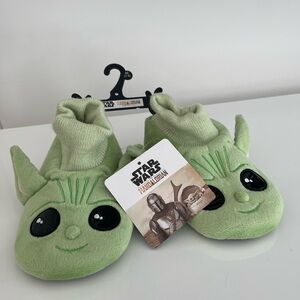 Star Wars Grogu Baby Yoda Slippers Toddler Size M 7-8 The Mandalorian Disney NEW
